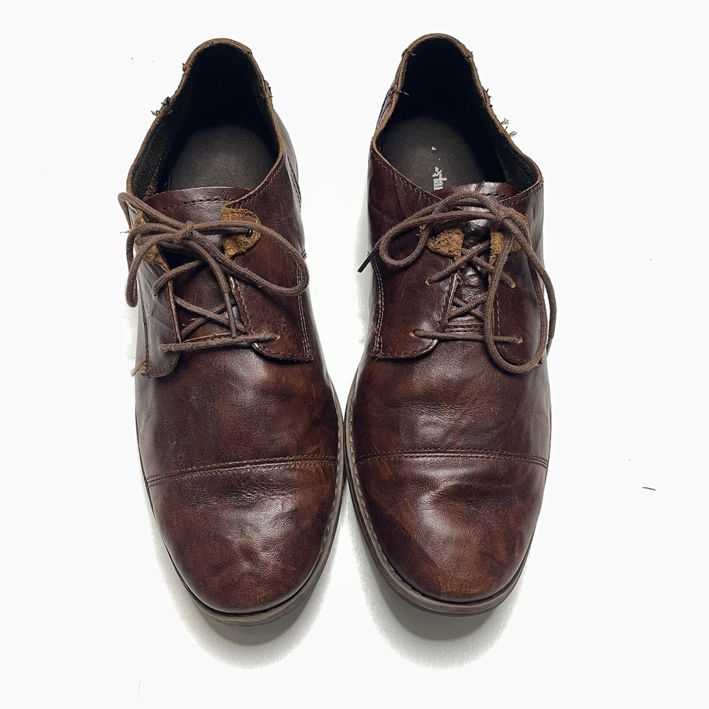 Timberland Men's Size 10 Brown Leather Oxford Dress Shoes Casual Work Style